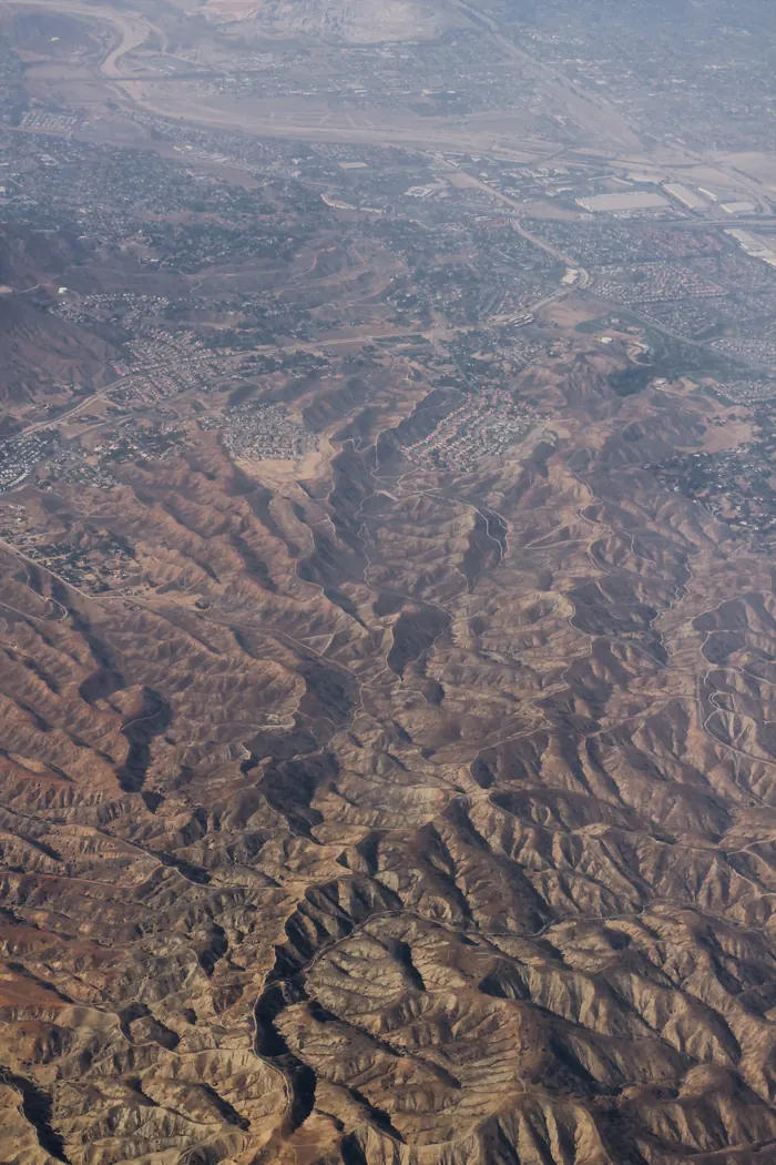 Aerial photograph of Colton, California