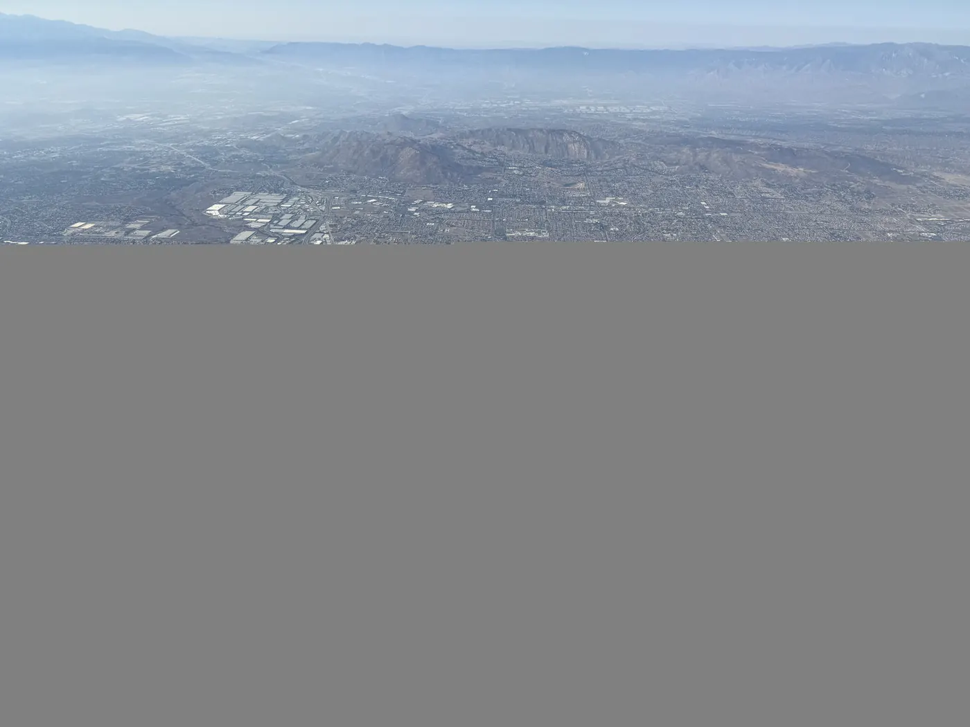 Aerial view of March ARB and adjacent Mead Valley