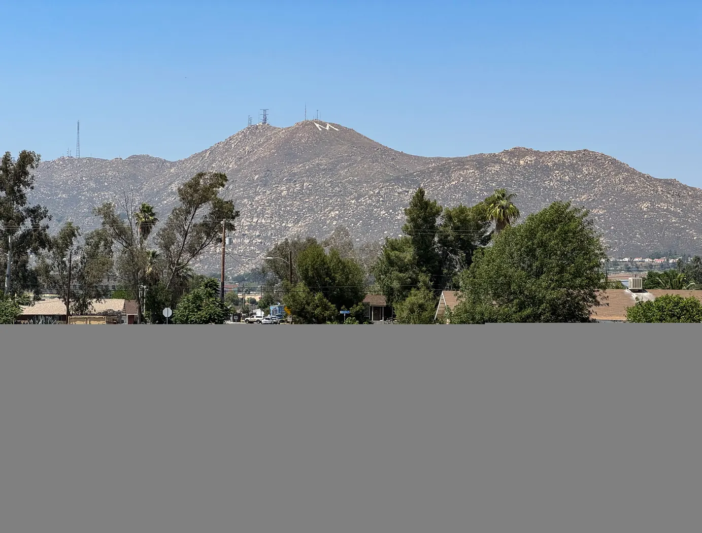 The Moreno Valley "M" landmark