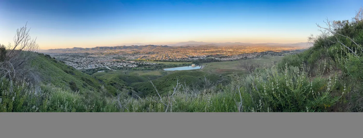 Murrieta panorama from the Santa Ana Mountains