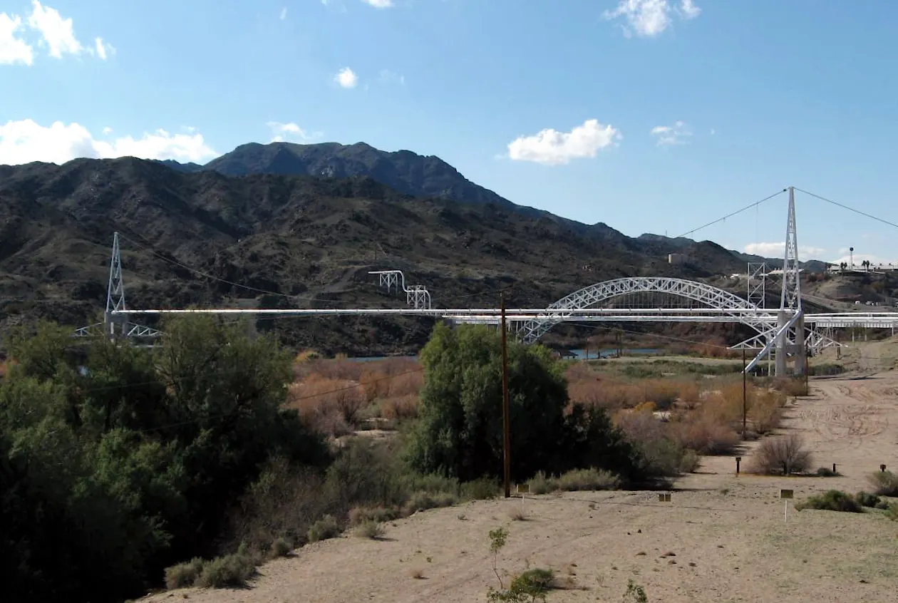 The Colorado River and the namesake rock formations for Needles