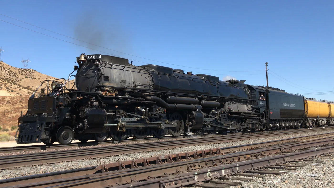 Union Pacific Big Boy 4014 crossing Cajon Summit near Oak Hills