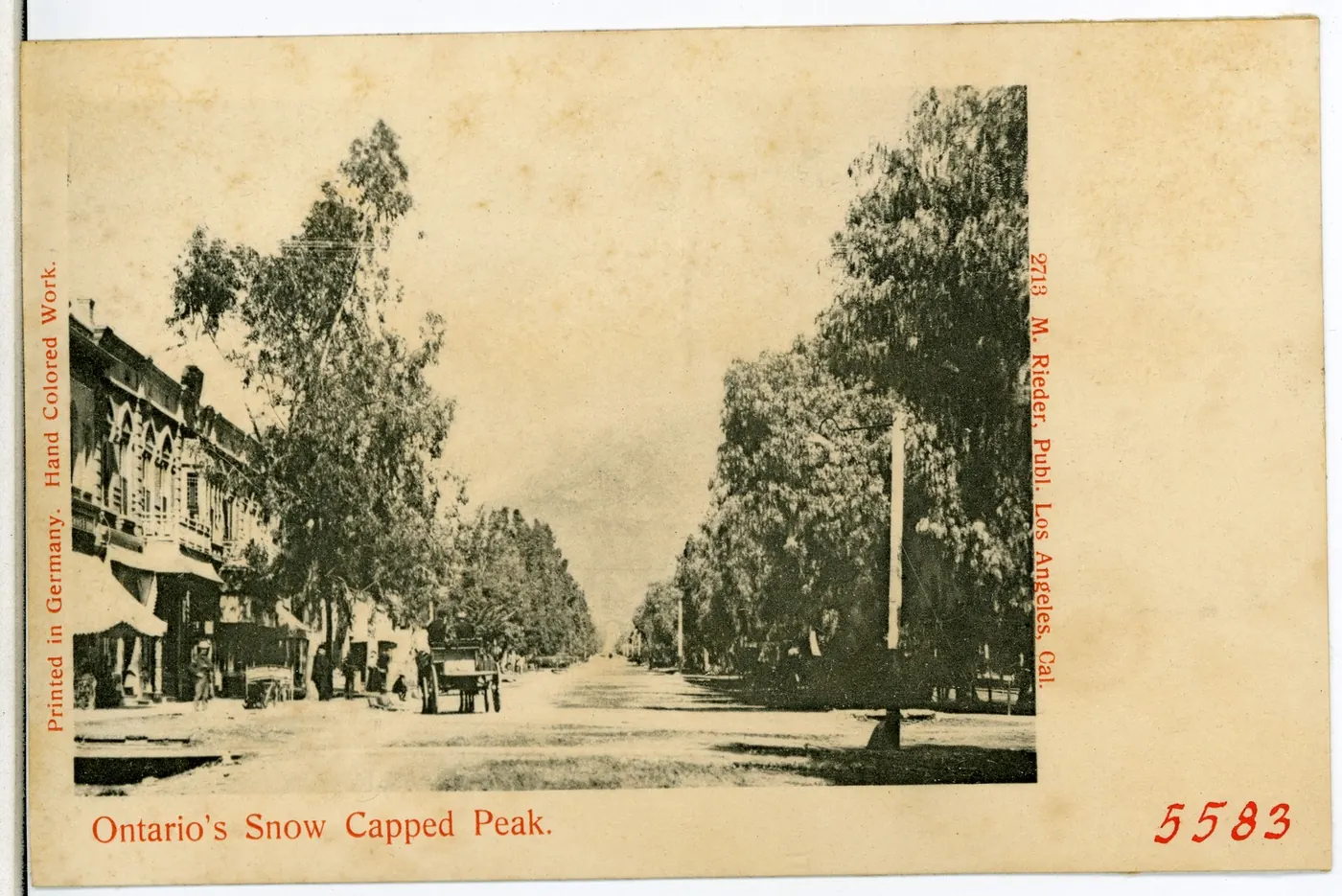 Euclid Avenue with snow-capped peak, Ontario, 1904