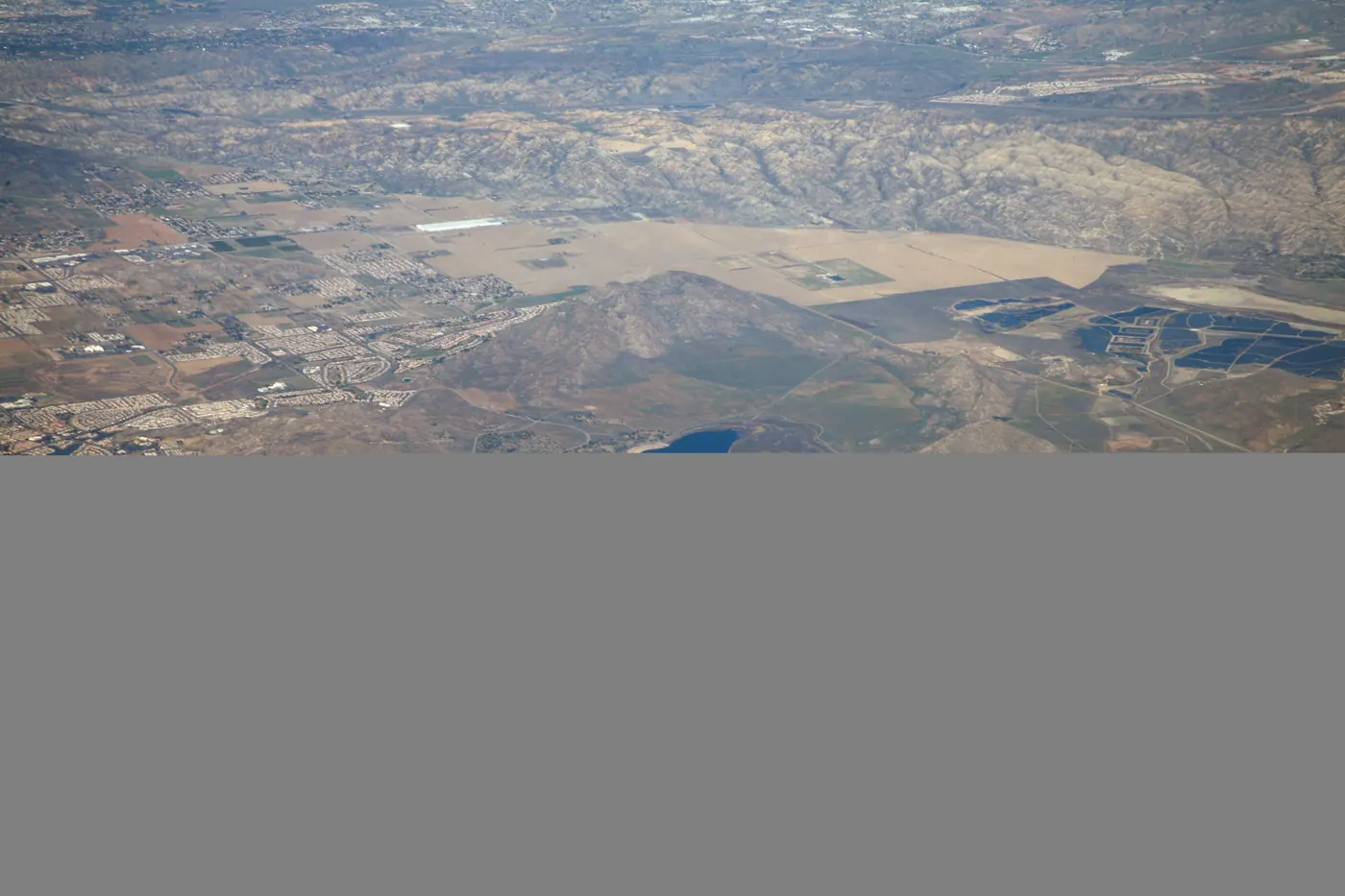 Aerial view of Lake Perris State Recreation Area
