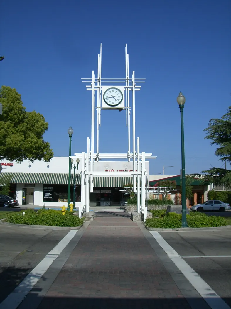 Rialto Clock (downtown clock landmark), Rialto, California
