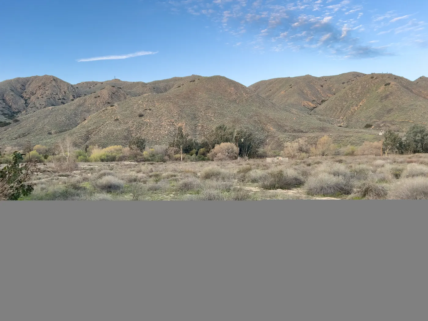 Temescal Mountains viewed from Temescal Valley