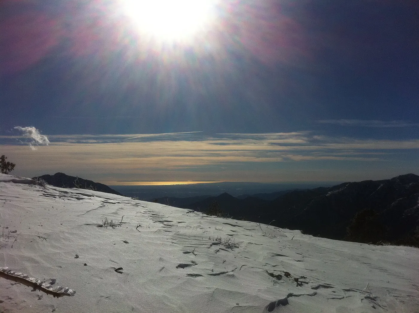 Los Angeles basin from Mountain High East, Wrightwood