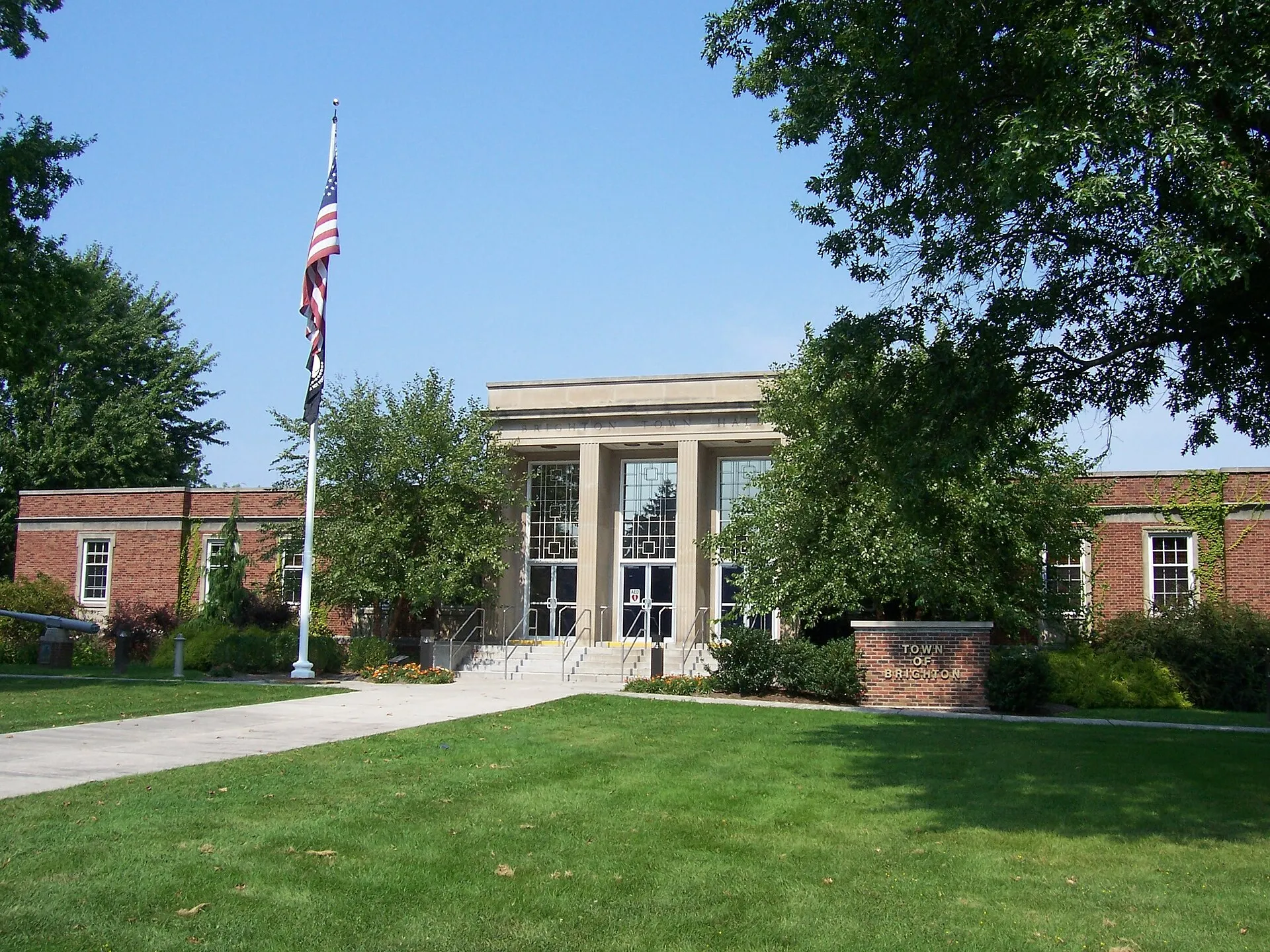 Brighton town hall, Monroe County, New York