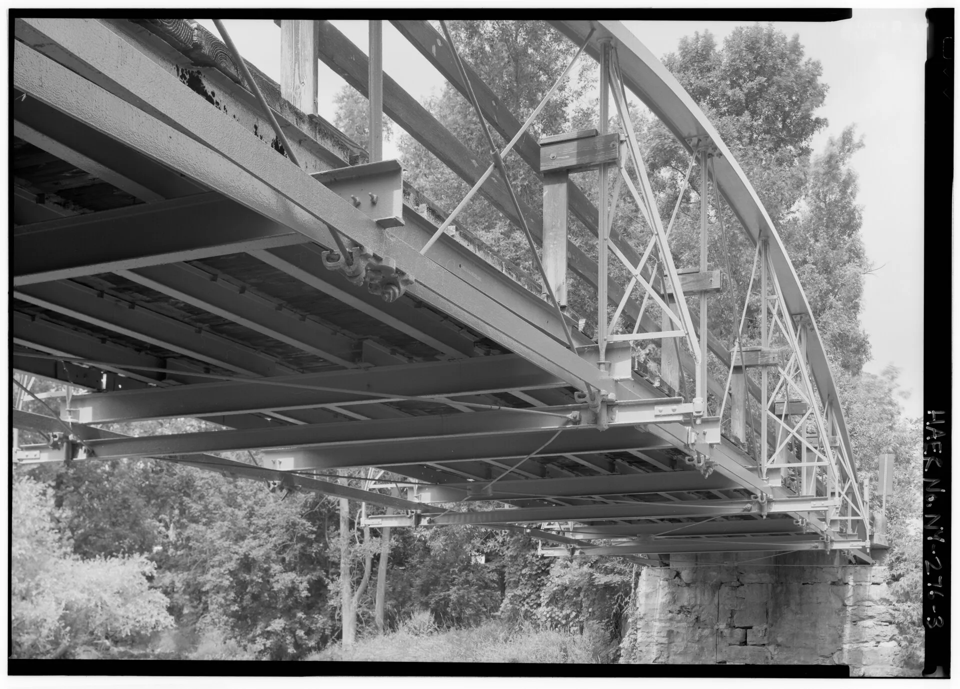 Chili Mills Bridge spanning Black Creek at Stuart Road, Chili Center (Historic American Engineering Record survey)