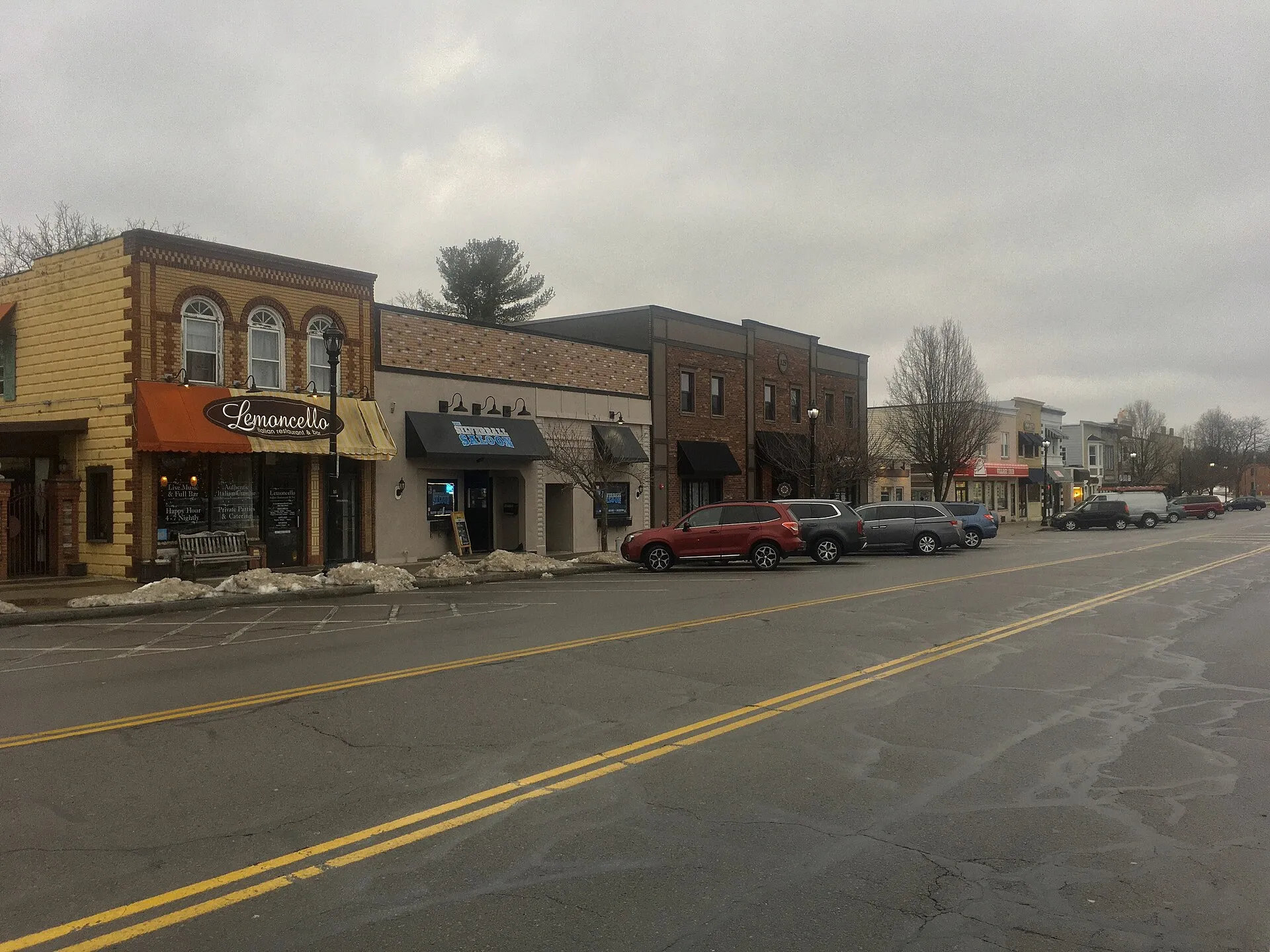 Looking eastward down West Commercial Street, East Rochester