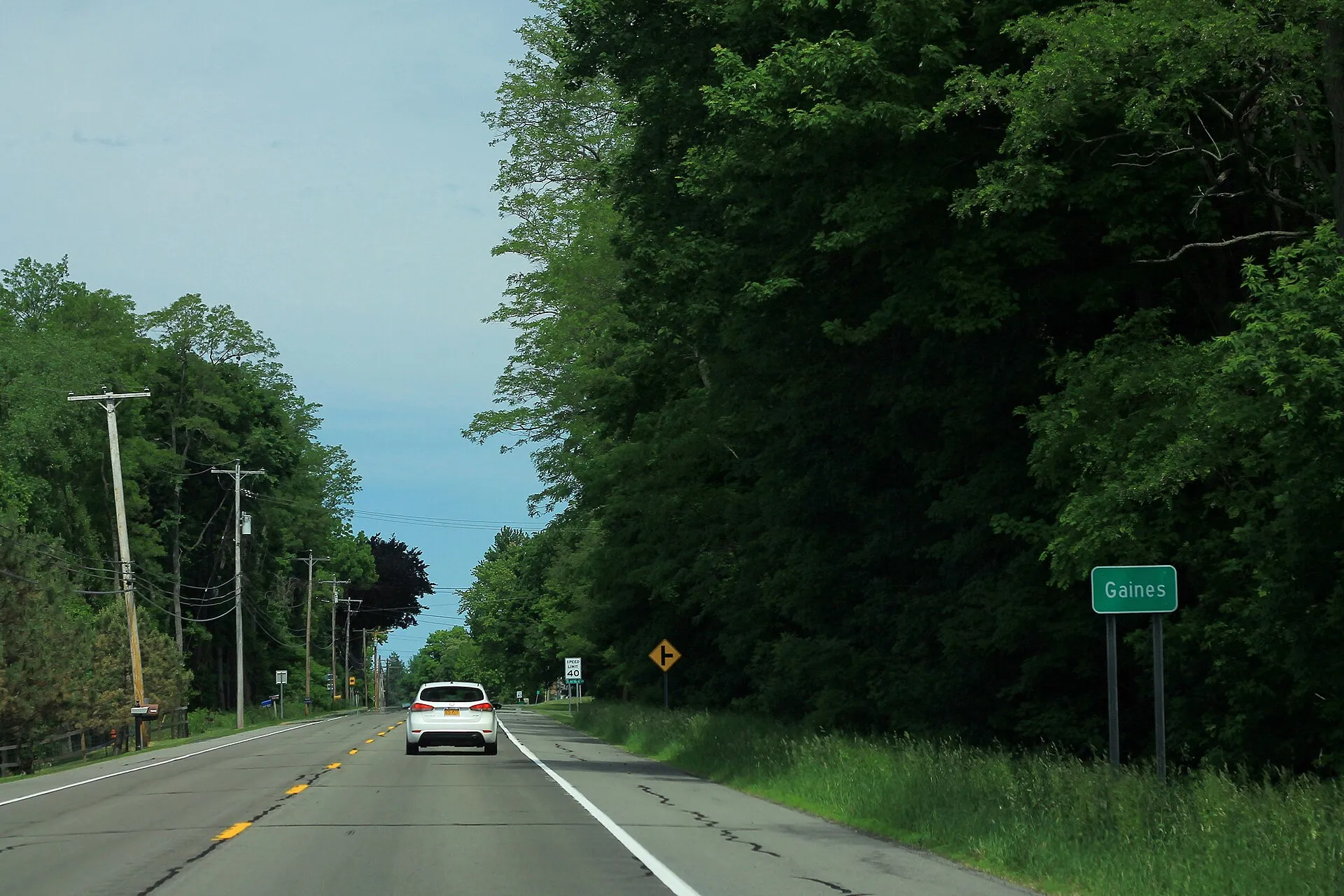 NY104 East Gaines NY Sign 41870982195