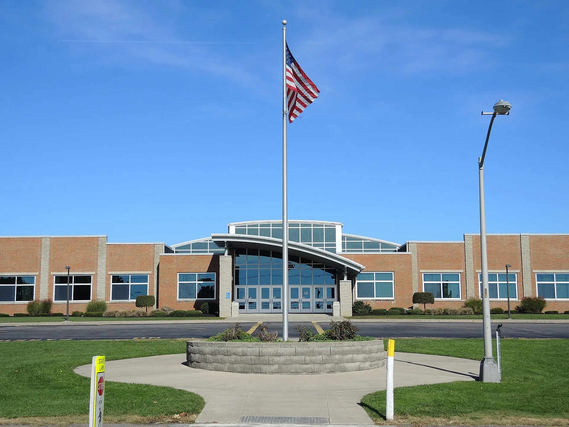 Front entrance of Gates Chili High School