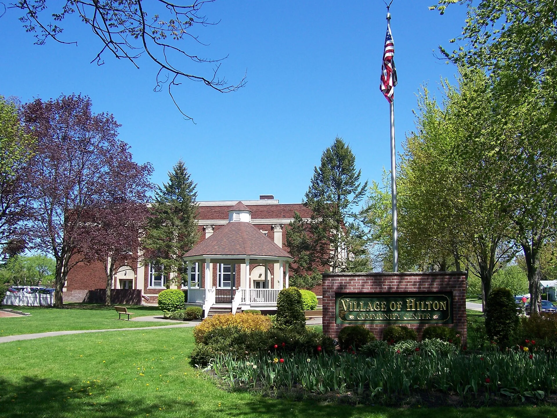 Hilton community center, which houses the village offices