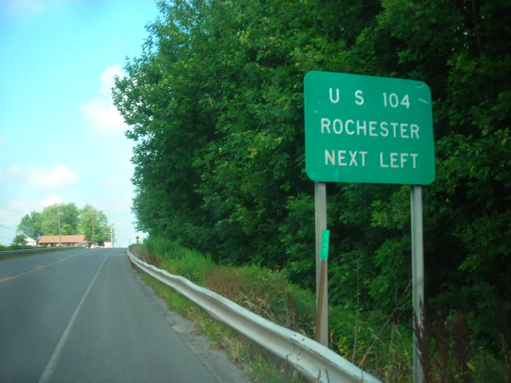 US 104 next left in Huron NY