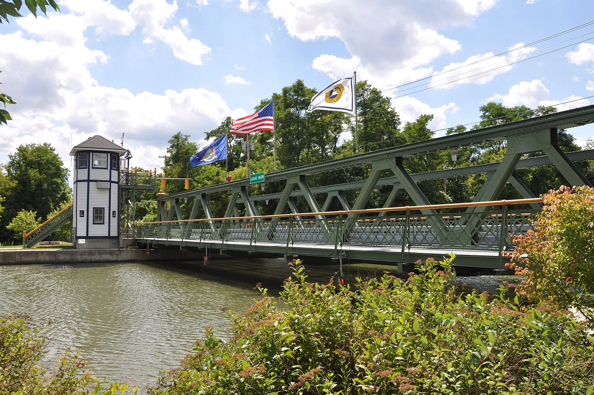 Lift bridge on the Erie Canal in Ogden, New York