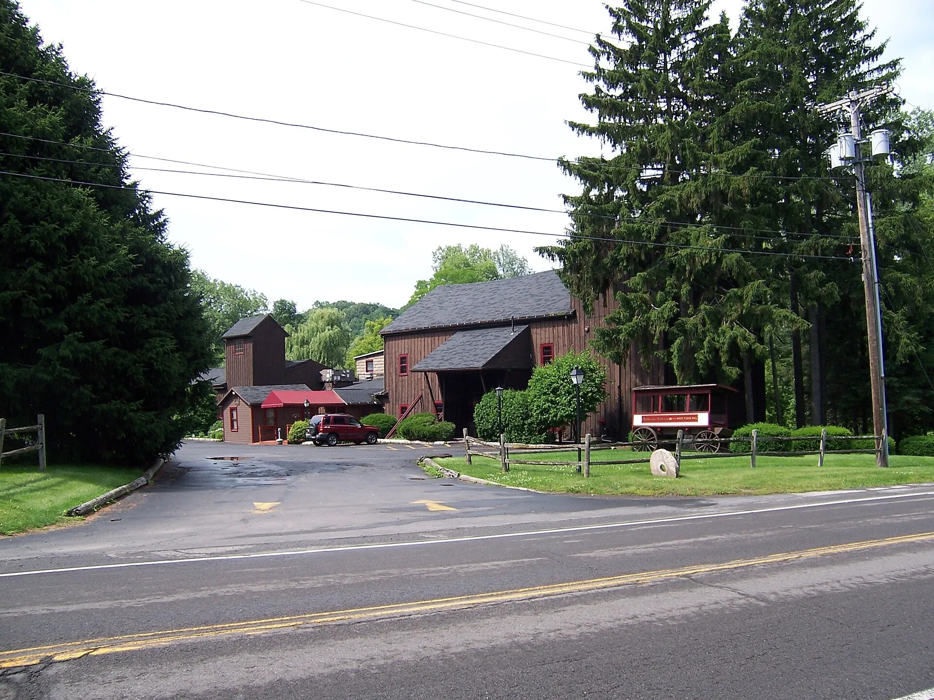 The Daisy Flour Mill on Blossom Road, Penfield, listed on the National Register of Historic Places