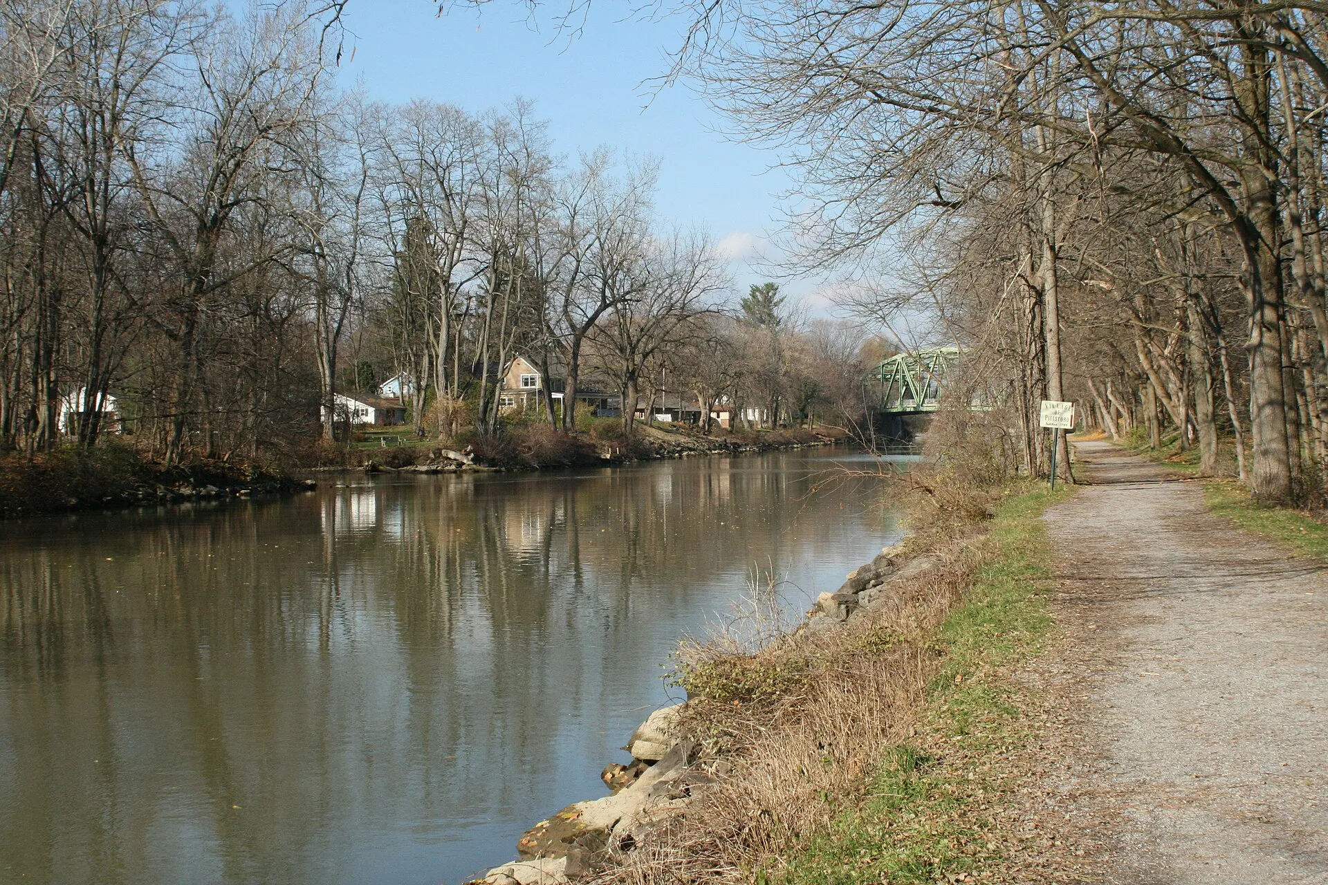 The Erie Canal in Pittsford, New York