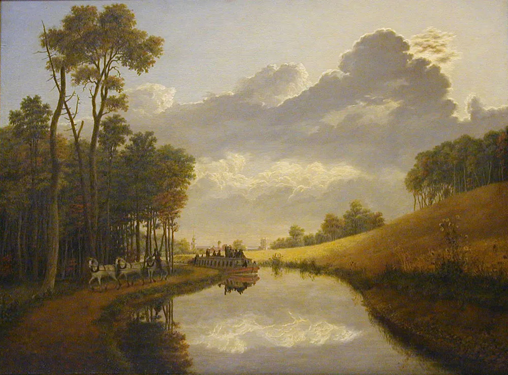 Historic view: Pittsford on the Erie Canal