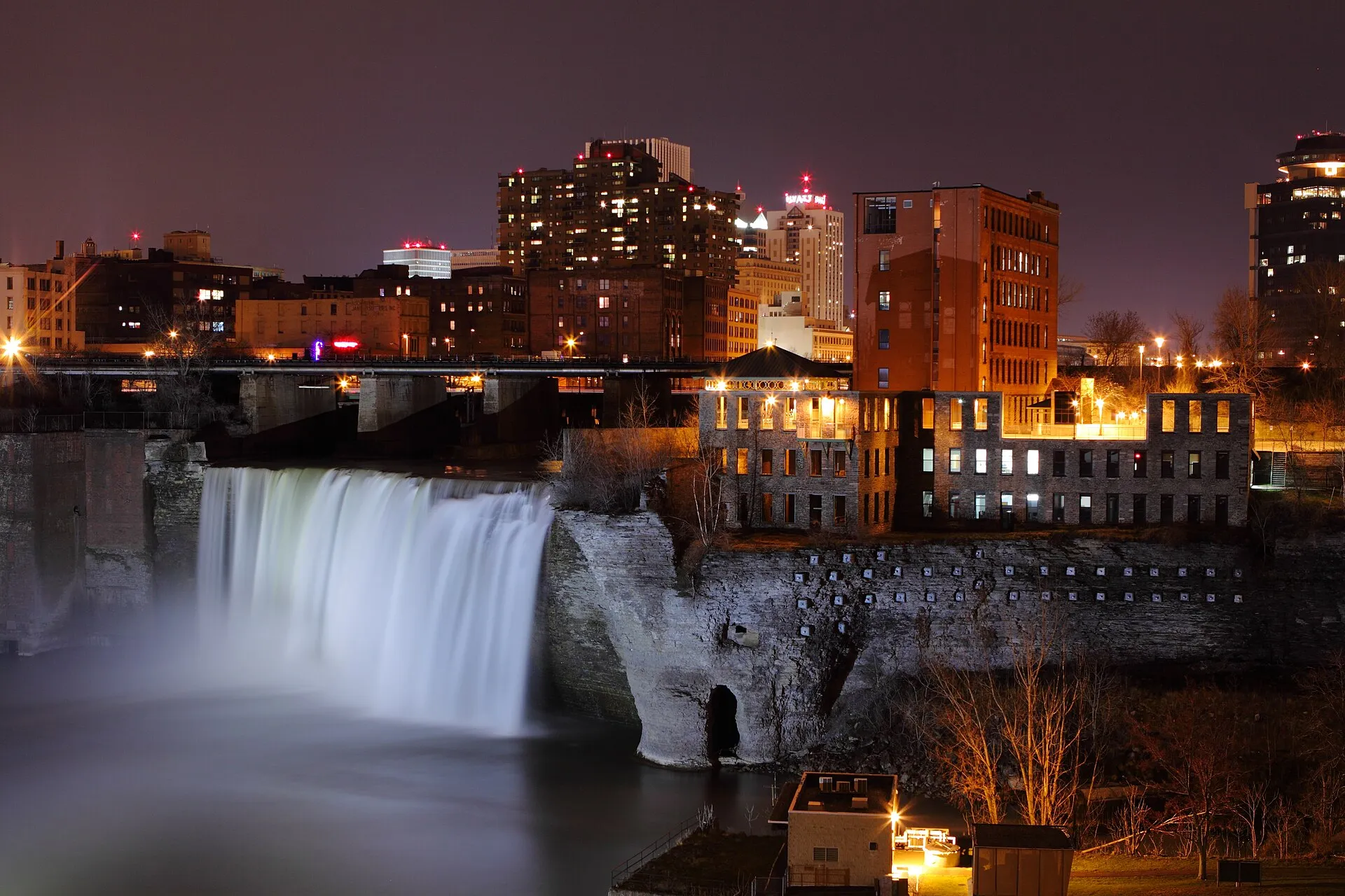 High Falls in downtown Rochester, New York