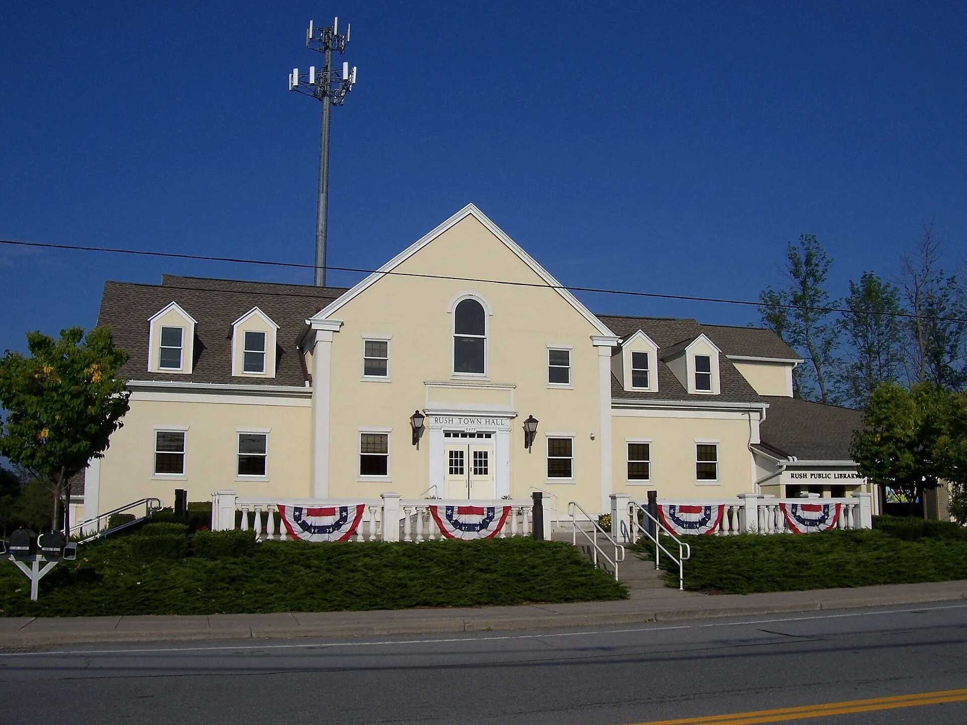 Rush town hall, New York