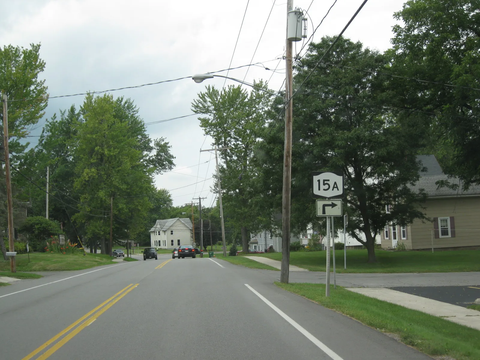 New York State Route 15A through Rush