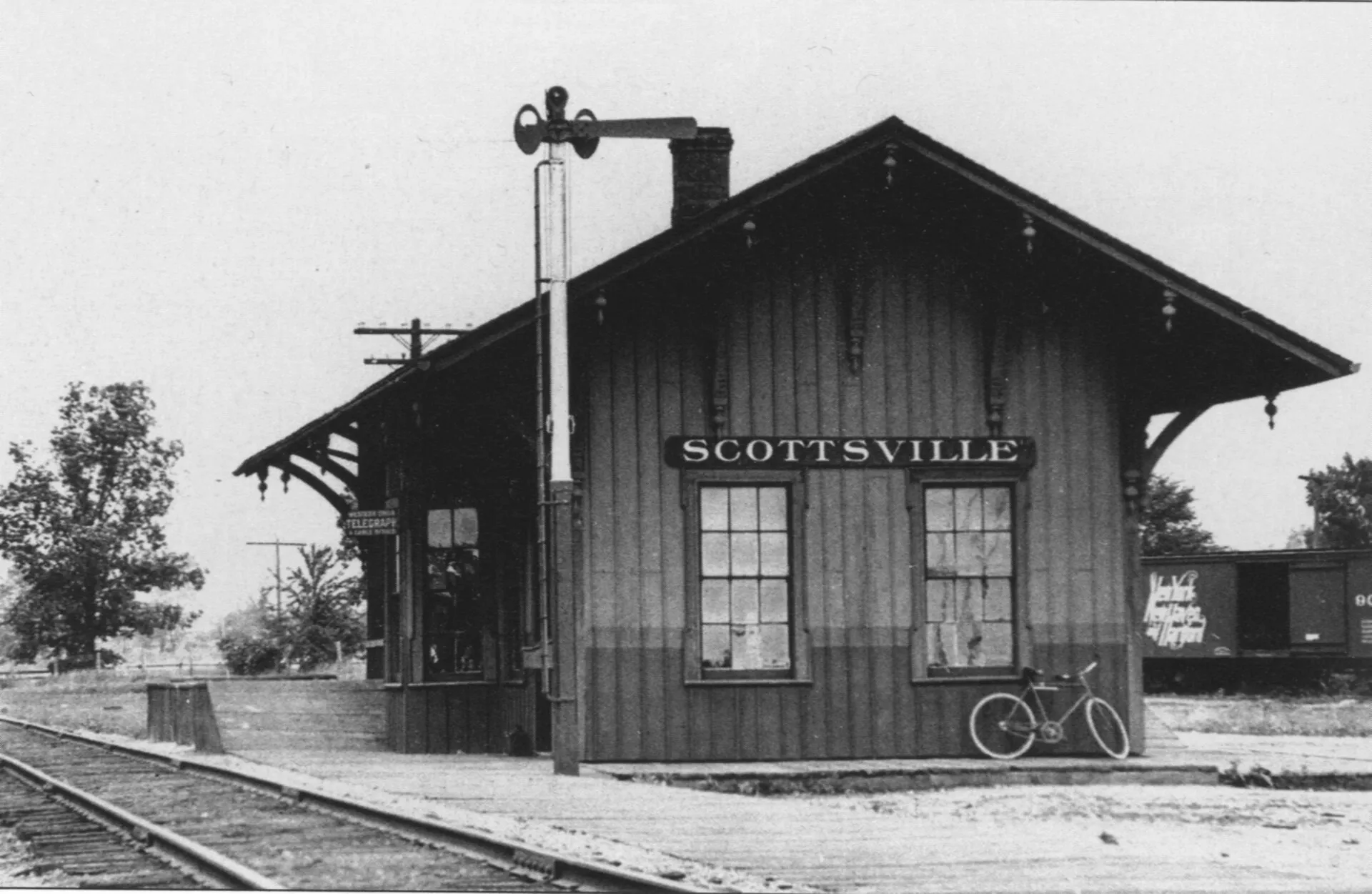 The original Scottsville train station