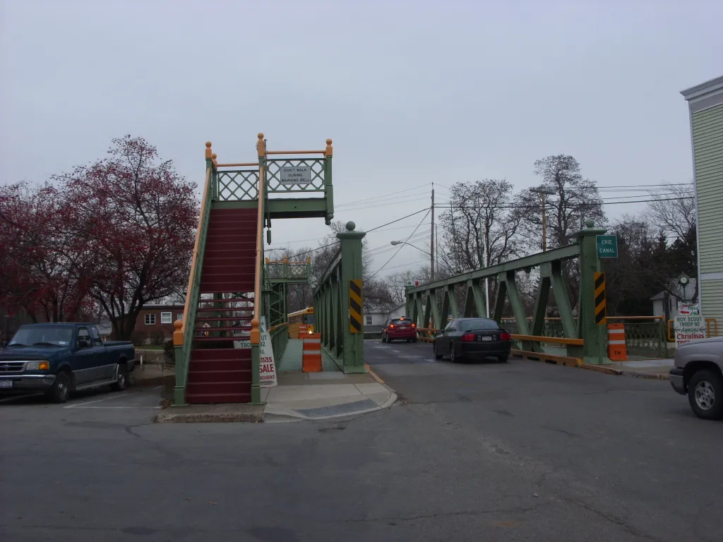 Bridge over the Erie Canal in Spencerport, New York