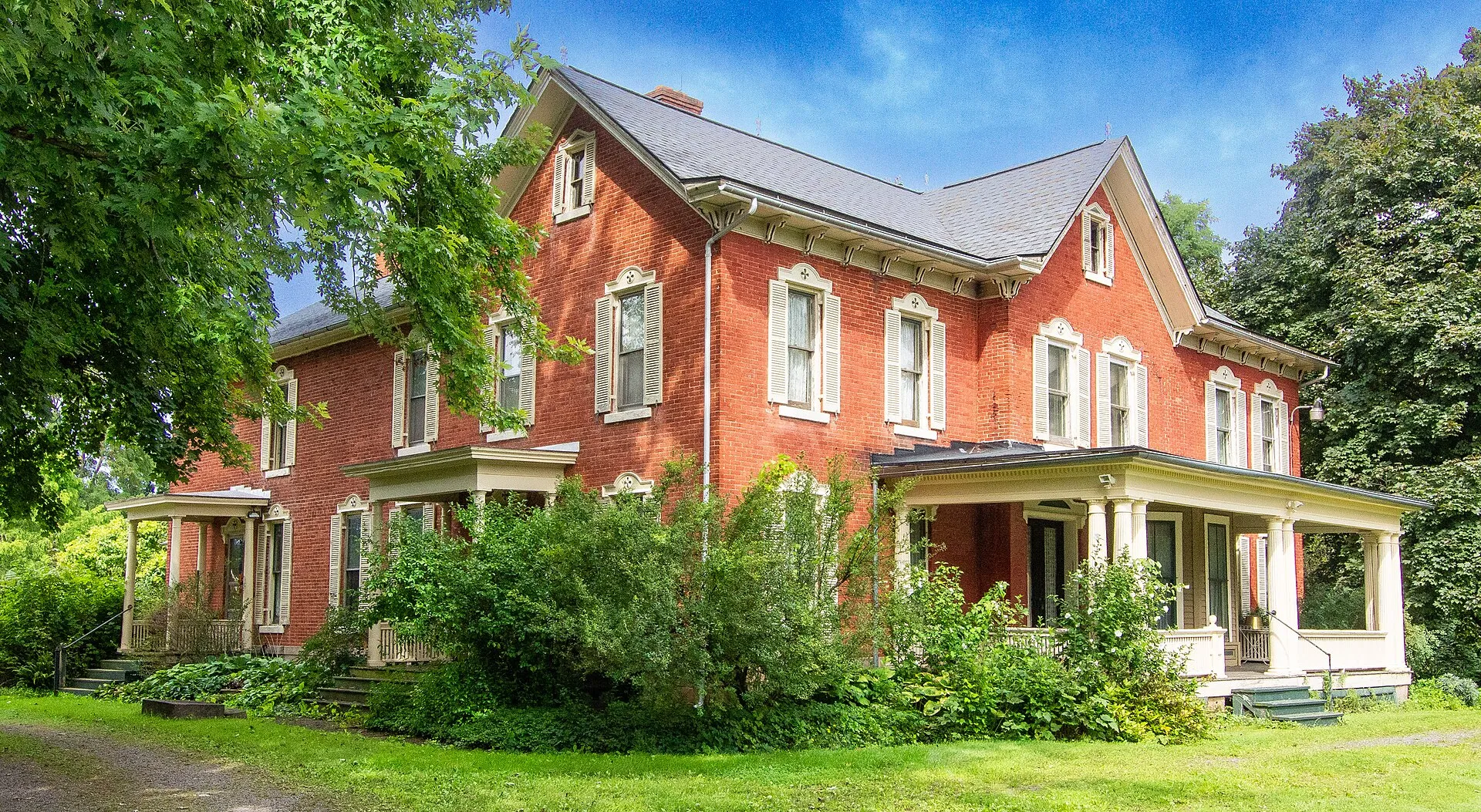 The John and Chauncey White House in West Sweden, New York