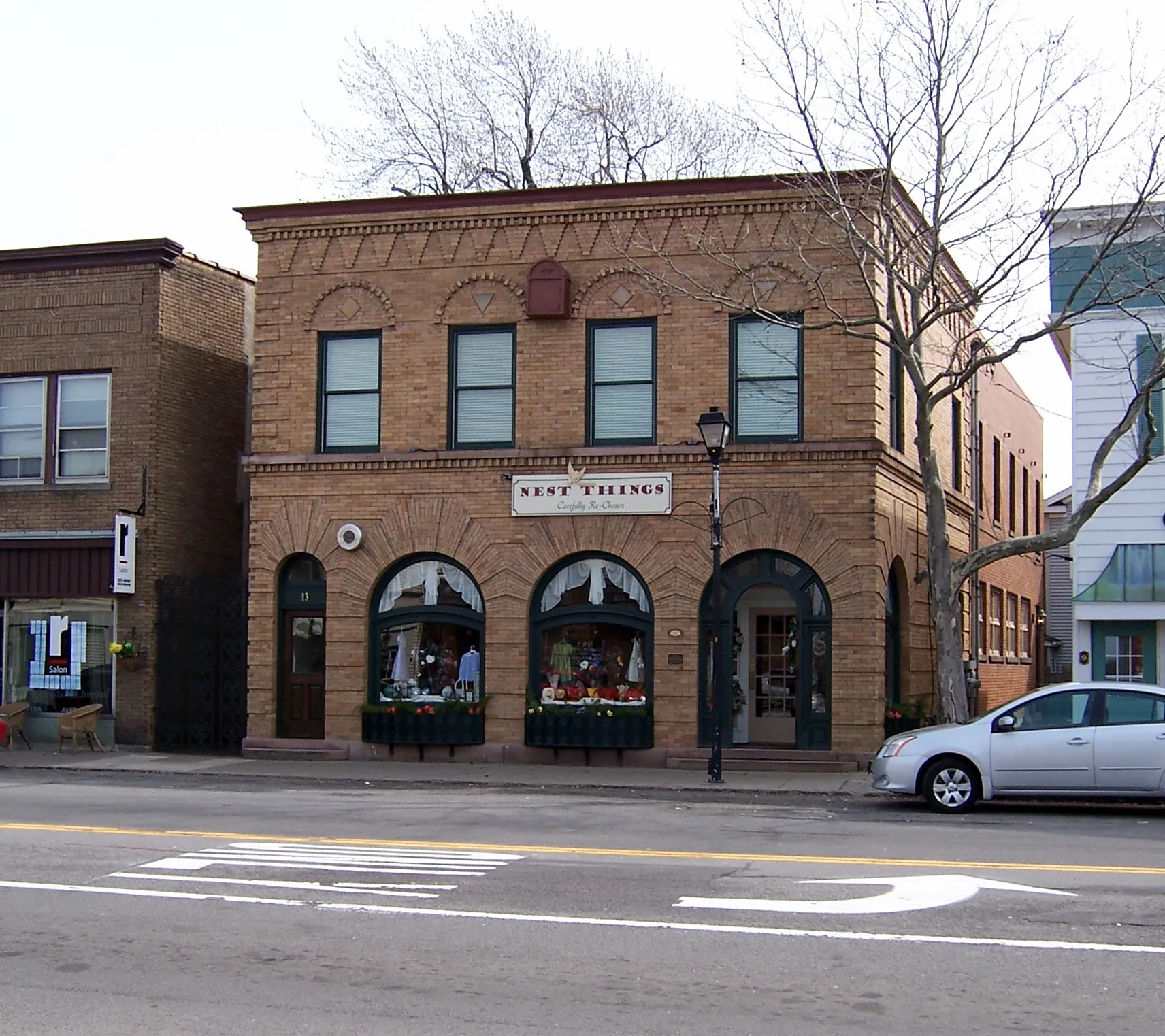 The Jayne and Mason Bank Building (1906), village of Webster, listed on the National Register of Historic Places