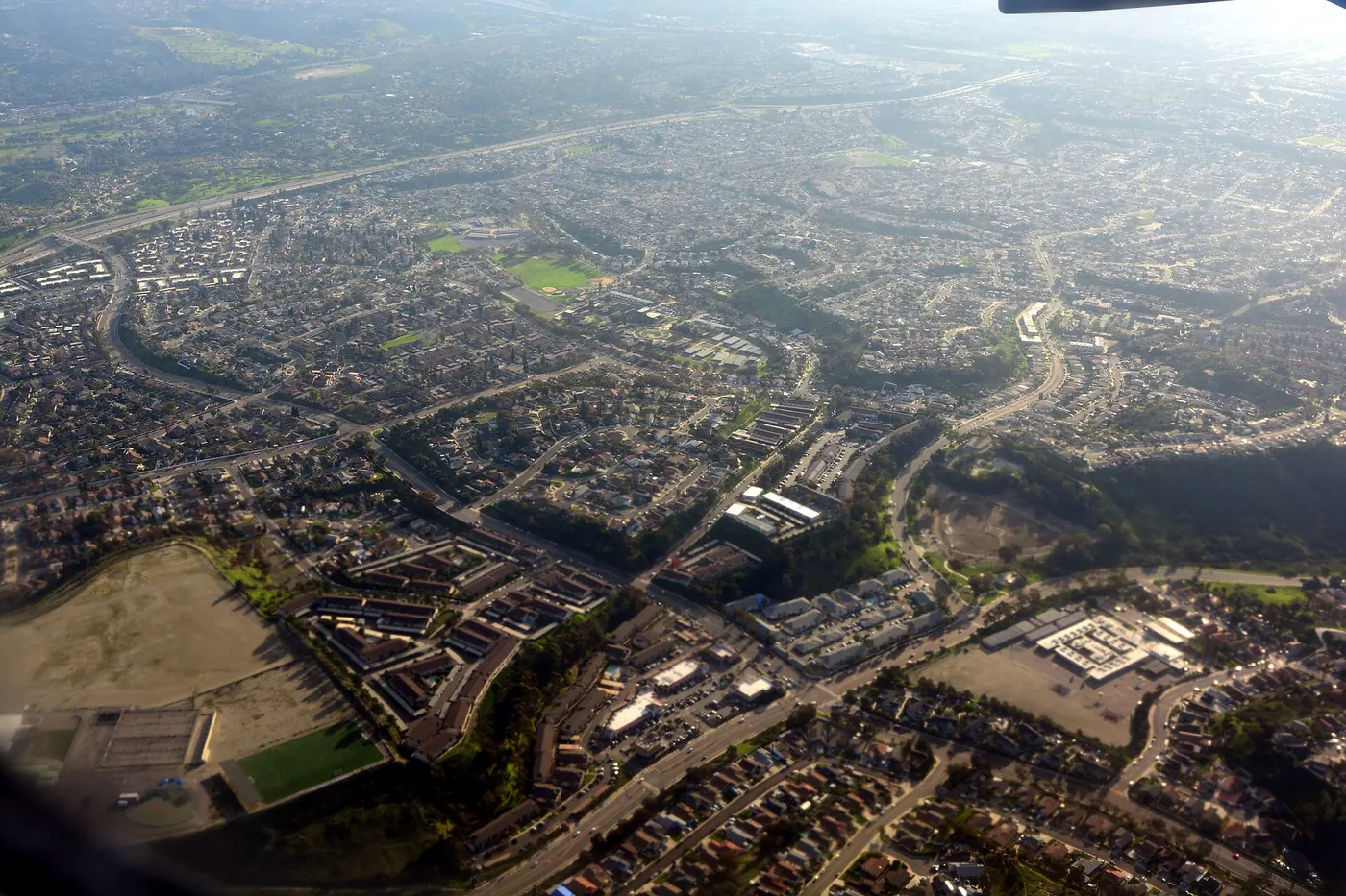 Aerial view looking south toward Bonita and Chula Vista