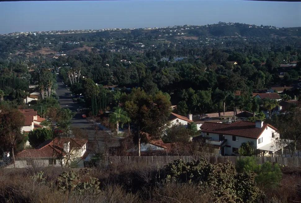 View south across Bonita Valley from Bonita Downs