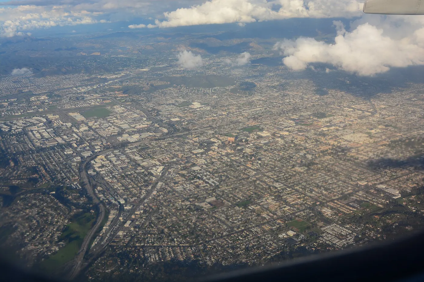 Aerial view of El Cajon