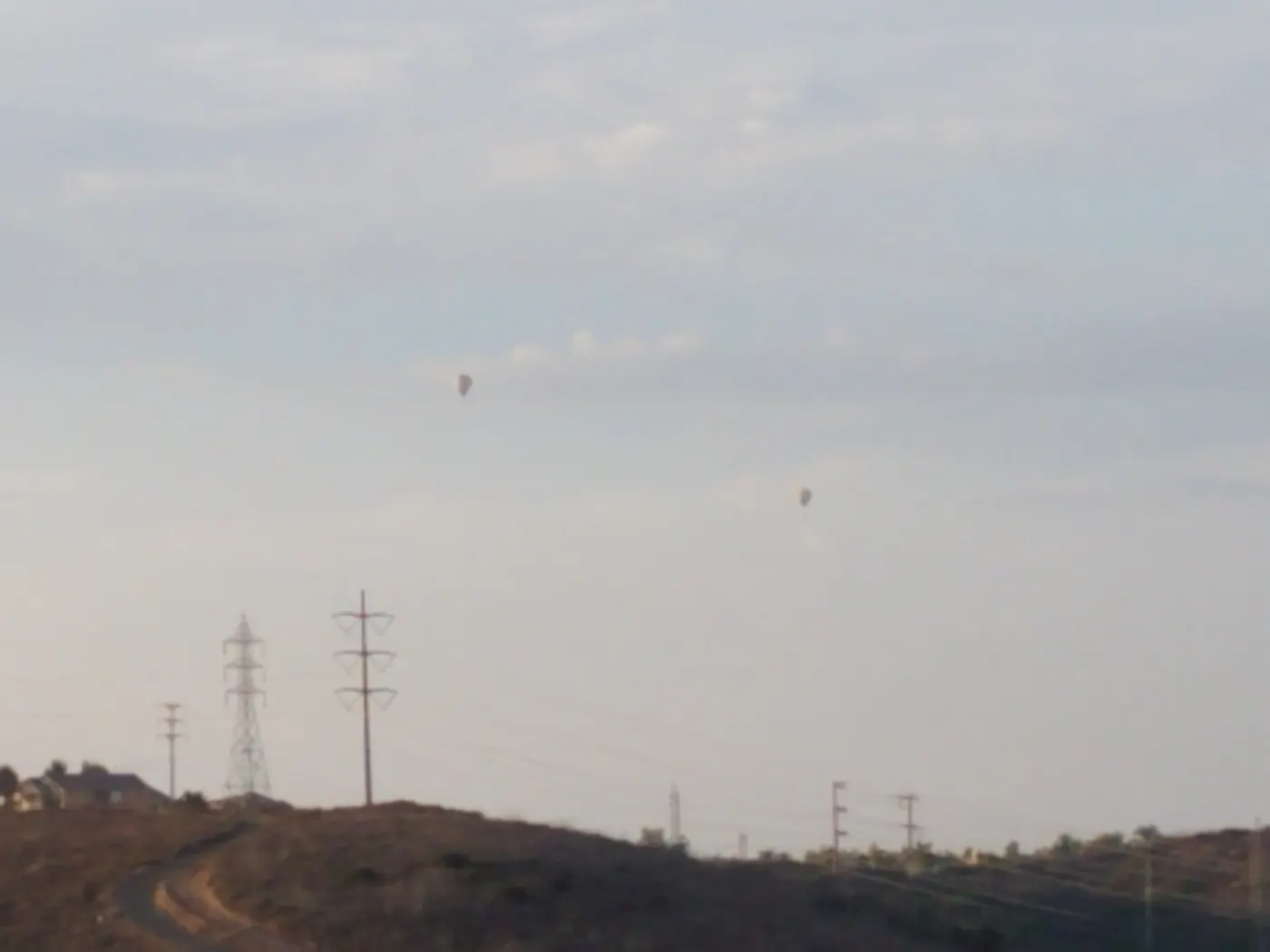 Hot air balloons over Fairbanks Ranch