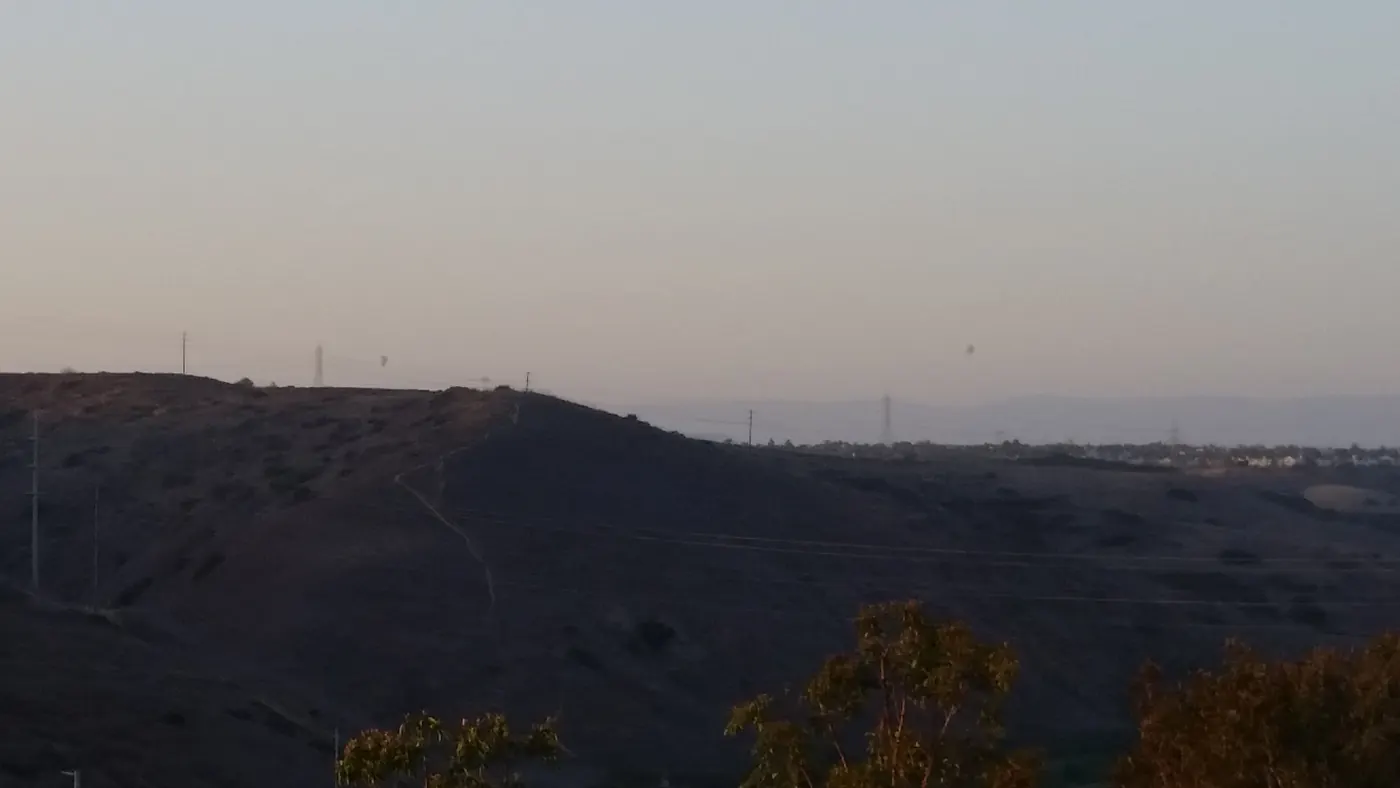 Balloons over Fairbanks Ranch seen from Sorrento Mesa