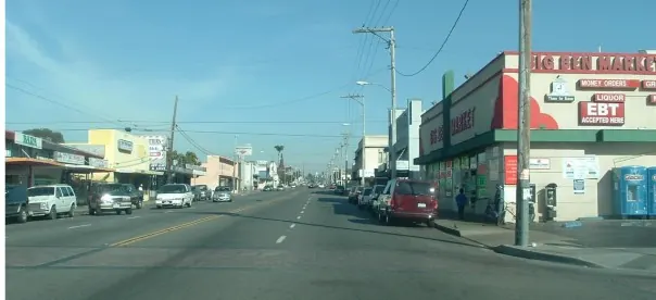 View of East 8th Street, National City