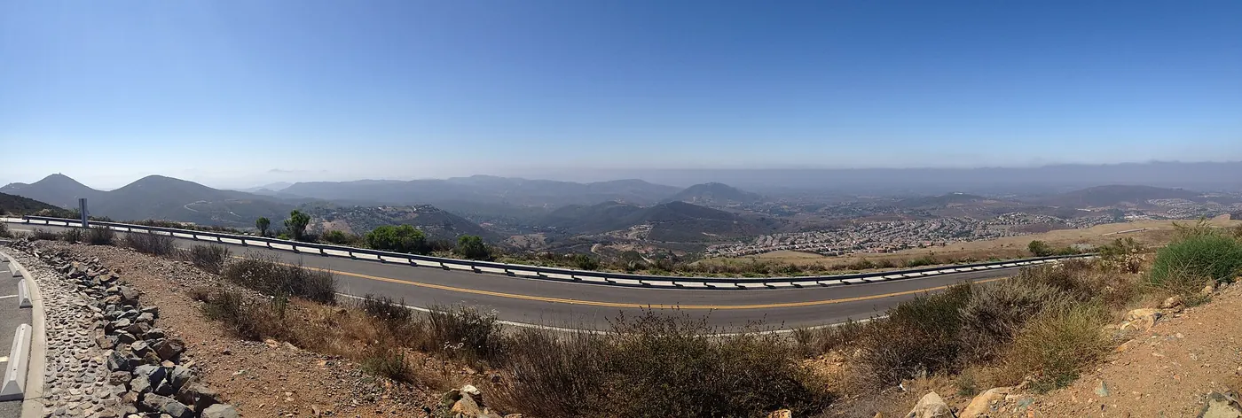 Looking south from Double Peak Park, San Marcos
