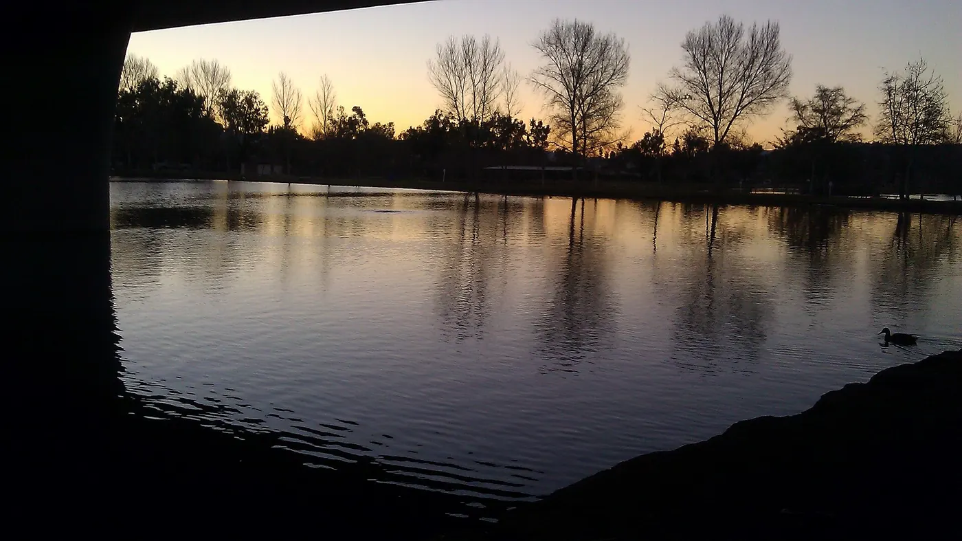 Santee Lakes at dawn