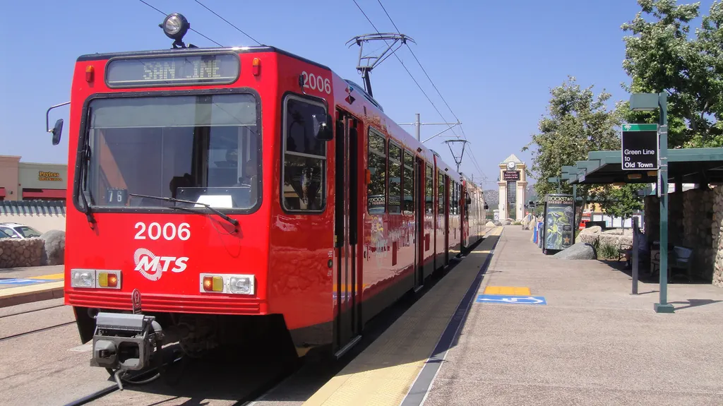 San Diego Trolley at Santee Town Center