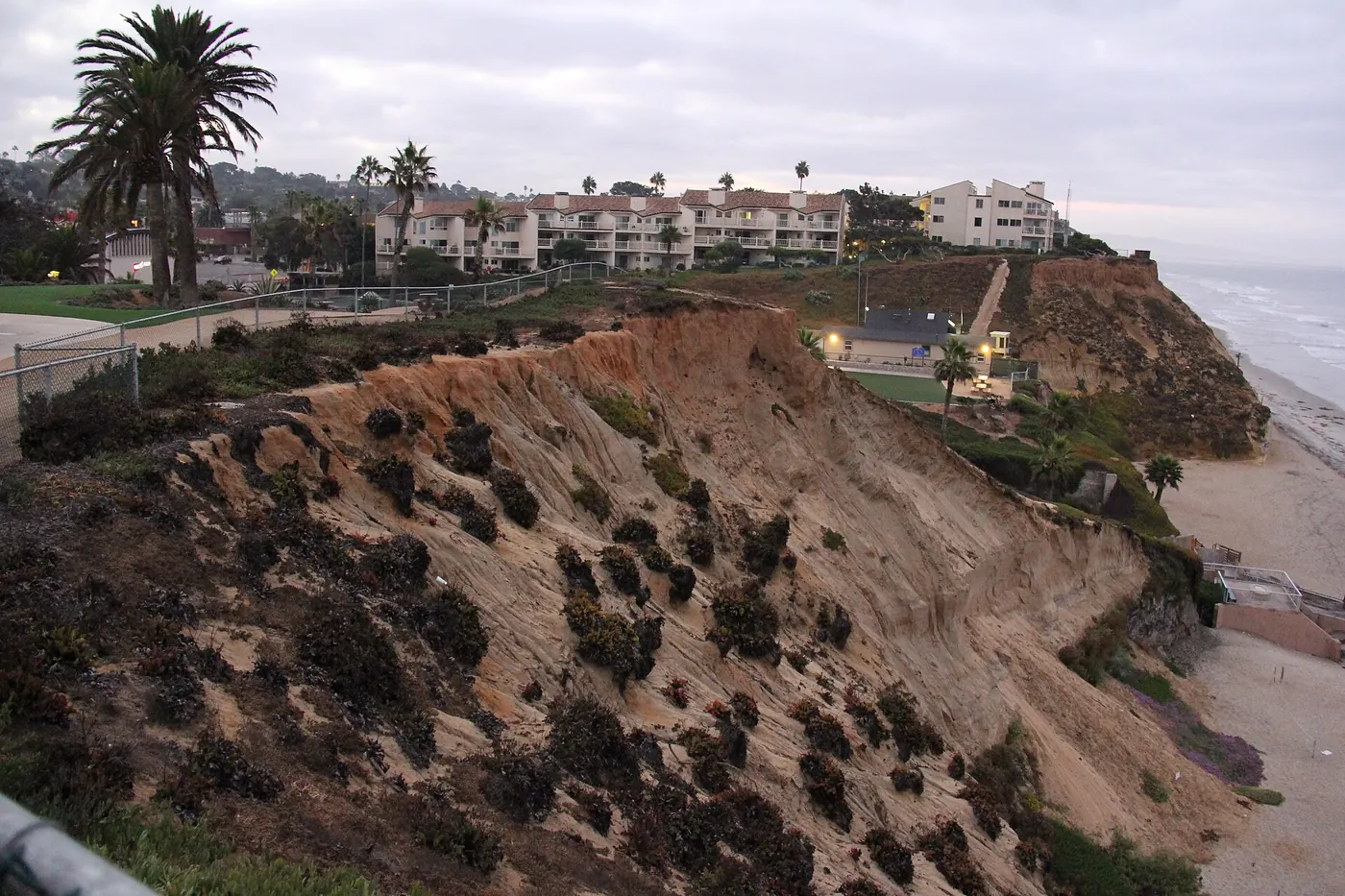 The cliff at Fletcher Cove, Solana Beach