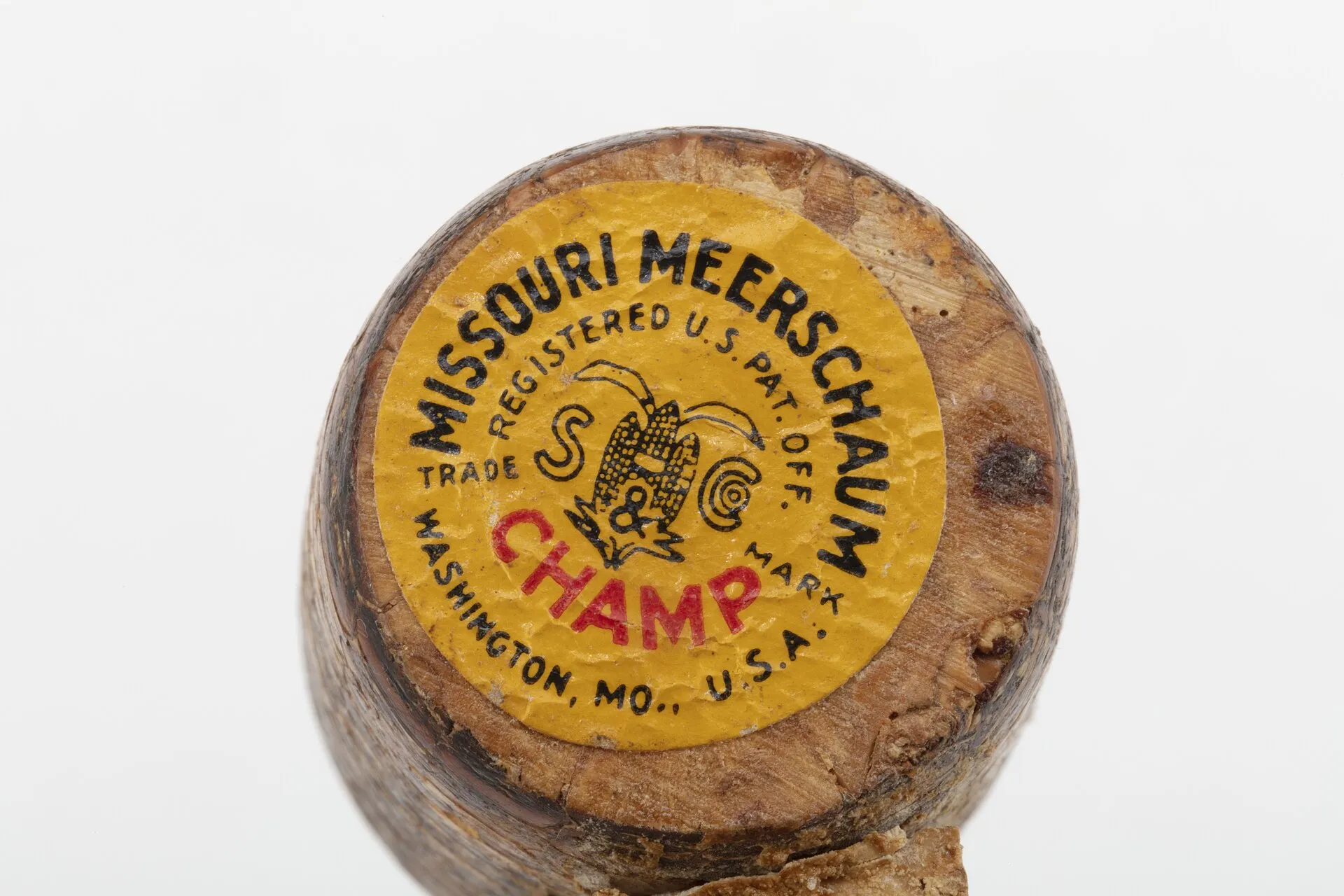 "Champ" Missouri Meerschaum corncob pipe. Missouri Meerschaum Company is a tobacco smoking pipe manufacturer based in Washington, Missouri, that has been in operation since 1869. It is known as the oldest and largest ...