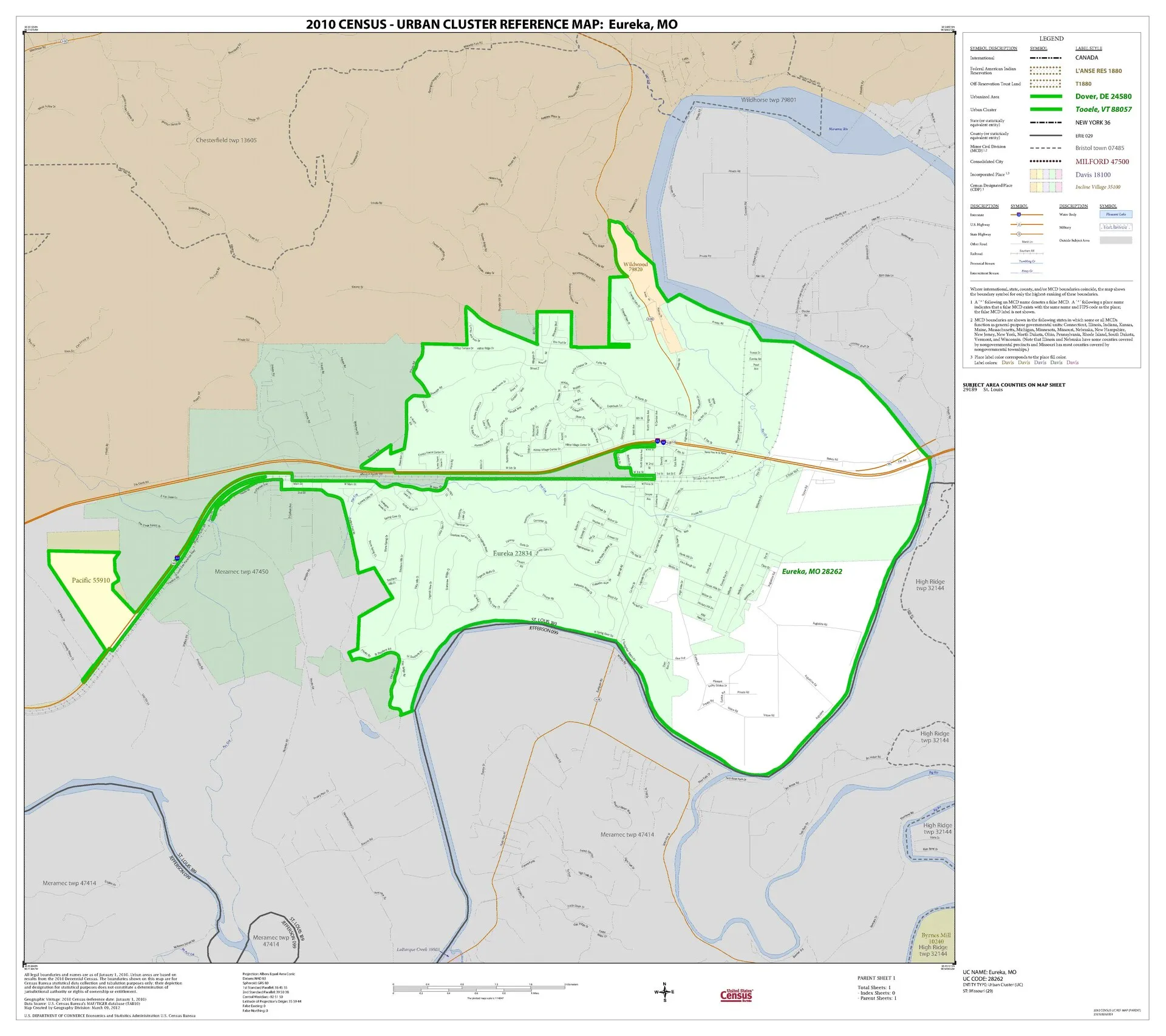File:2010 Census Urban Cluster Reference Map for Eureka, Missouri - DPLA - db329cf39ace20632f4efcd8065b15dd.pdf