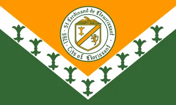 Flag of Florissant, Missouri, from 1971.