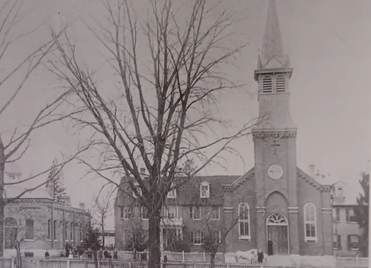 Église et couvent de Florissant en 1880