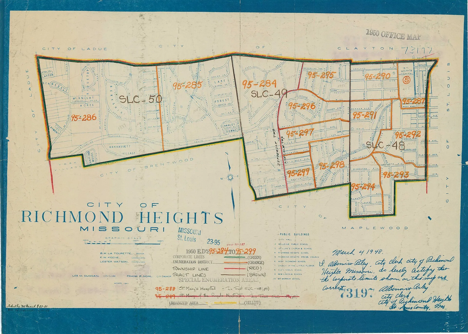 File:1950 Census Enumeration District Maps - Missouri (MO) - St. Louis County - Richmond Heights - ED 95-284 to 299 - NARA - 81114491.jpg