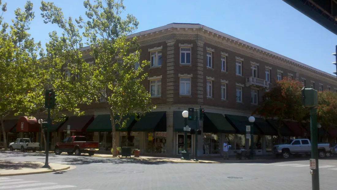 Hotel Lodi, a historic commercial block in downtown Lodi.