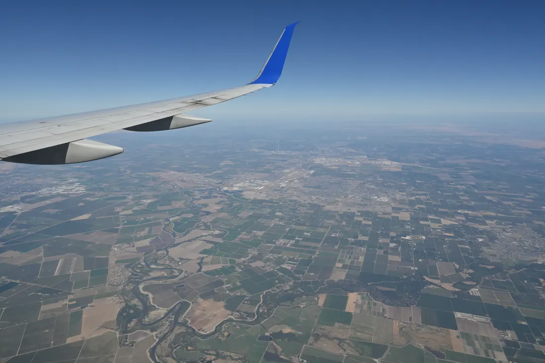 Aerial view of the Manteca area.