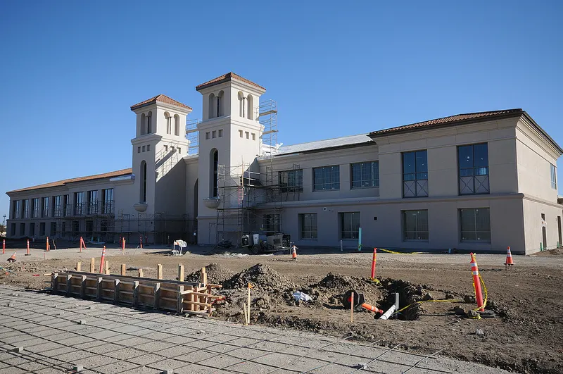 Mountain House High School, the first building.