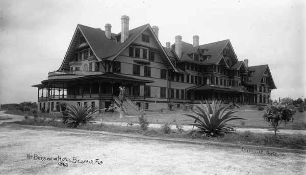 The Belleview Biltmore Hotel, Belleair, Florida, circa 1899. Built by Henry B. Plant in 1897; added to the National Register of Historic Places in 1979.