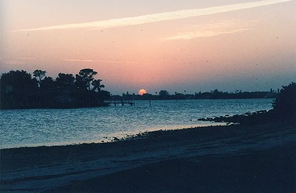 Sunset over Belleair Bluffs.