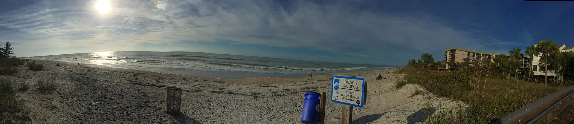 Indian Rocks Beach at 26th Avenue.